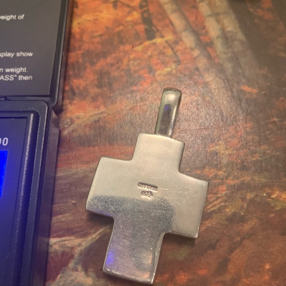 onyx and sterling silver pendant - Picture 10 of 10